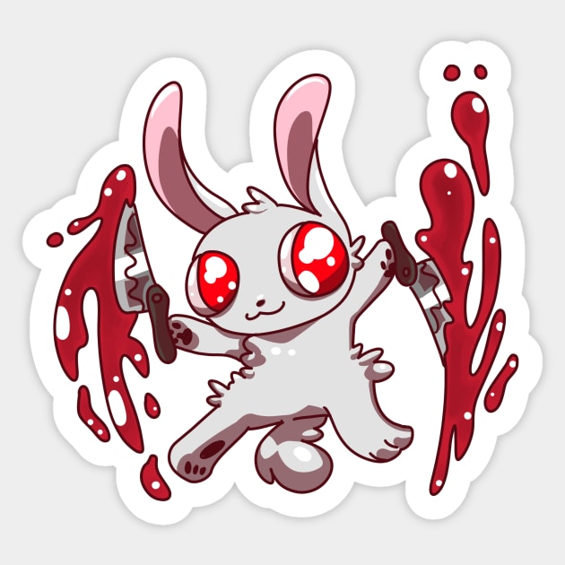 Homocide Bunny Sticker by Pyrospin